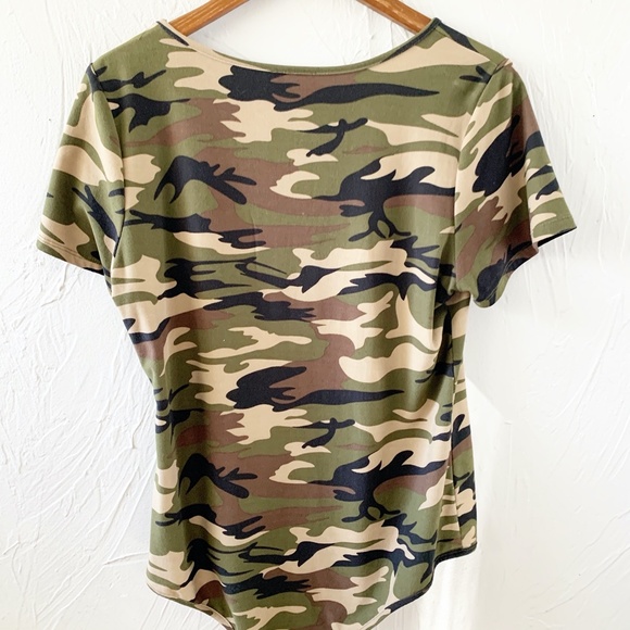 Forever 21 Fitted Short Sleeve Camo Bodysuit - Picture 6 of 6